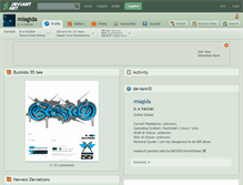 Tablet Screenshot of miagida.deviantart.com