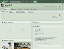 Tablet Screenshot of iamperfect.deviantart.com