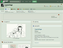 Tablet Screenshot of captainrage.deviantart.com