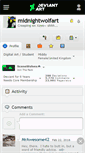 Mobile Screenshot of midnightwolfart.deviantart.com