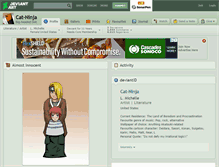 Tablet Screenshot of cat-ninja.deviantart.com