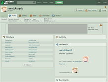 Tablet Screenshot of narutokunplz.deviantart.com