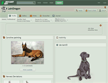 Tablet Screenshot of laindragon.deviantart.com