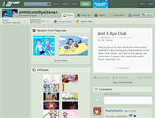 Tablet Screenshot of amimizunoxryourawa.deviantart.com