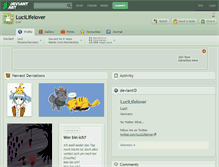 Tablet Screenshot of lucilifelover.deviantart.com