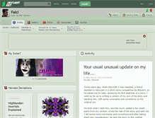 Tablet Screenshot of falci.deviantart.com