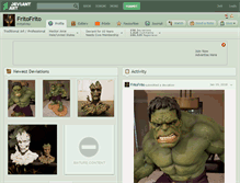 Tablet Screenshot of fritofrito.deviantart.com