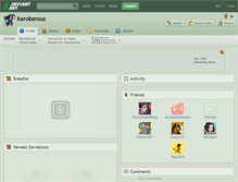 Tablet Screenshot of keroberous.deviantart.com