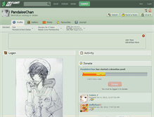 Tablet Screenshot of pandaleechan.deviantart.com