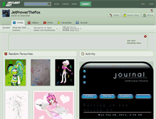 Tablet Screenshot of jetprowerthefox.deviantart.com