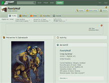 Tablet Screenshot of fenrizwolf.deviantart.com