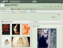 Tablet Screenshot of damian-zane-pierce.deviantart.com