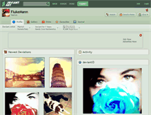 Tablet Screenshot of flukemann.deviantart.com