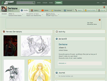 Tablet Screenshot of deriesne.deviantart.com