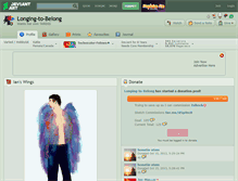 Tablet Screenshot of longing-to-belong.deviantart.com