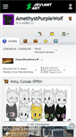 Mobile Screenshot of amethystpurplewolf.deviantart.com