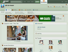 Tablet Screenshot of cat-on-moon.deviantart.com