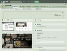 Tablet Screenshot of clonemac.deviantart.com