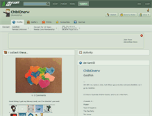 Tablet Screenshot of chibionerw.deviantart.com
