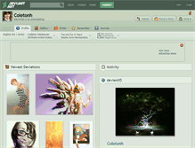 Tablet Screenshot of coletonh.deviantart.com