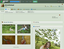 Tablet Screenshot of chivesthetoad.deviantart.com