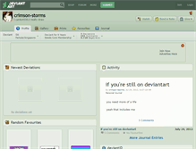 Tablet Screenshot of crimson-storms.deviantart.com