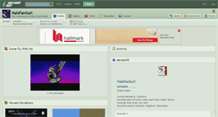 Desktop Screenshot of halofangurl.deviantart.com