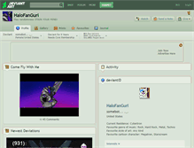 Tablet Screenshot of halofangurl.deviantart.com