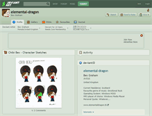 Tablet Screenshot of elemental-dragon.deviantart.com