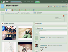 Tablet Screenshot of candyphotographix.deviantart.com