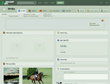Tablet Screenshot of birdsy.deviantart.com