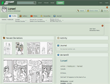 Tablet Screenshot of lunael.deviantart.com