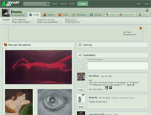Tablet Screenshot of emerix.deviantart.com