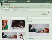 Tablet Screenshot of christylew7.deviantart.com