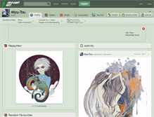 Tablet Screenshot of miyu-tou.deviantart.com