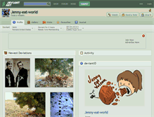 Tablet Screenshot of jenny-eat-world.deviantart.com
