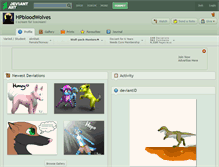 Tablet Screenshot of hpbloodwolves.deviantart.com