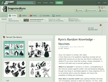 Tablet Screenshot of dragonlordrynn.deviantart.com