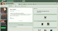 Desktop Screenshot of catfreaksunited.deviantart.com