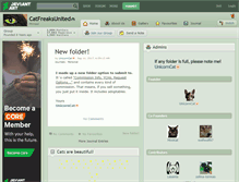 Tablet Screenshot of catfreaksunited.deviantart.com