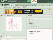 Tablet Screenshot of cat-tastic.deviantart.com