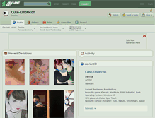 Tablet Screenshot of cute-emoticon.deviantart.com