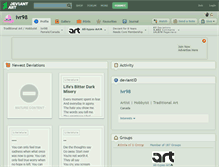 Tablet Screenshot of ivr98.deviantart.com