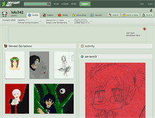 Tablet Screenshot of lulu342.deviantart.com