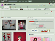 Tablet Screenshot of crazyrandomzyngirl.deviantart.com