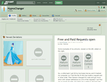 Tablet Screenshot of hypnochanger.deviantart.com