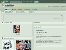 Tablet Screenshot of ichibod-ricct.deviantart.com