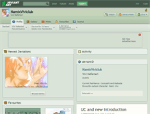 Tablet Screenshot of namixviviclub.deviantart.com