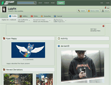 Tablet Screenshot of luizfh.deviantart.com