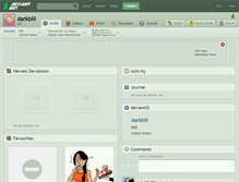 Tablet Screenshot of darkbill.deviantart.com